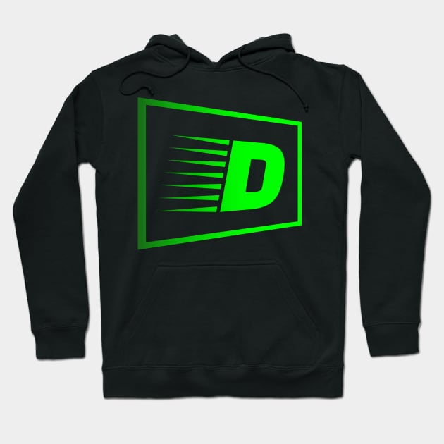 Letter D Letter Art Hoodie by EKSU17